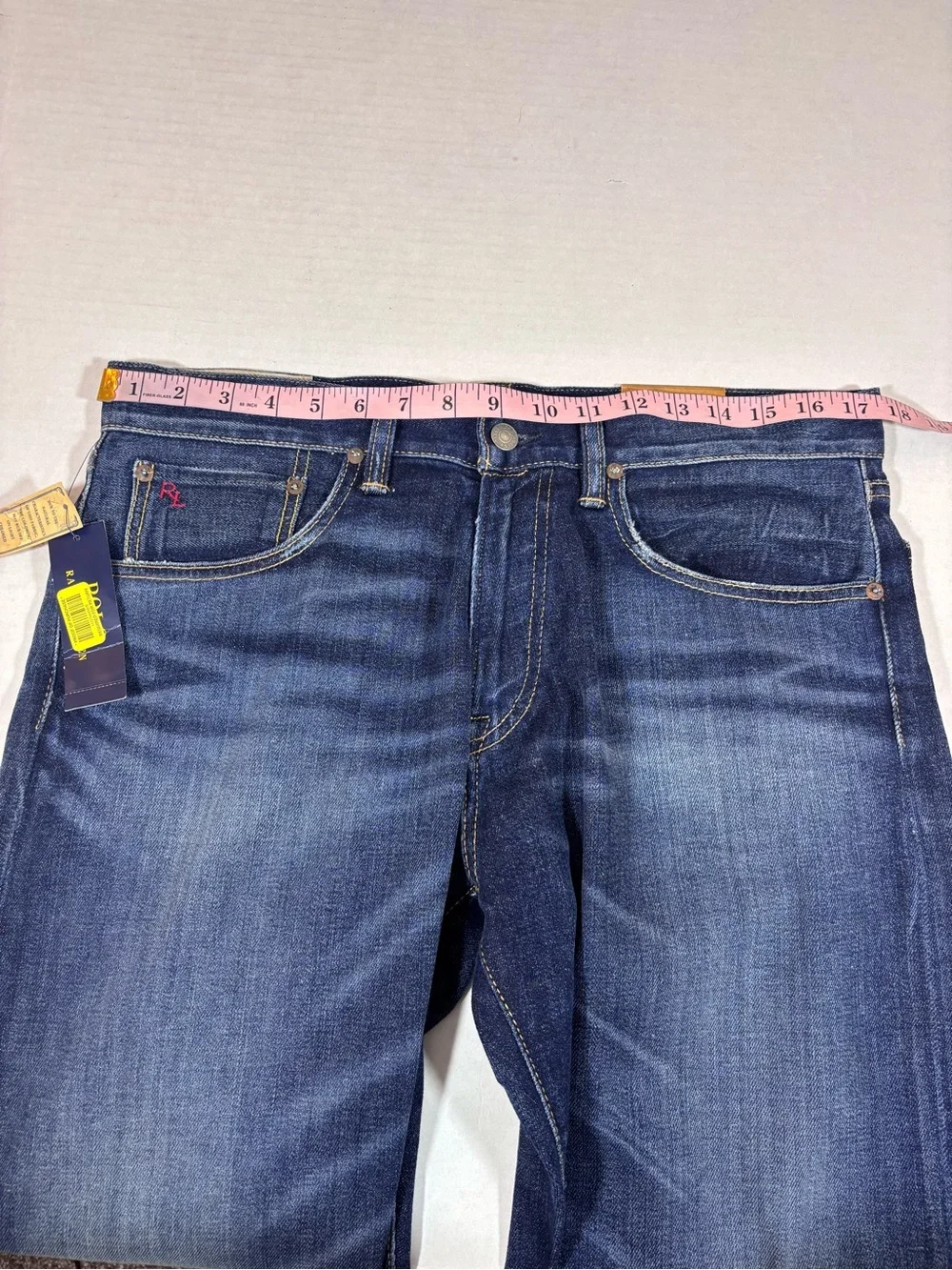 Polo Ralph Lauren The Hampton Straight Jean Denim NWT 32X30 Davis Cotton